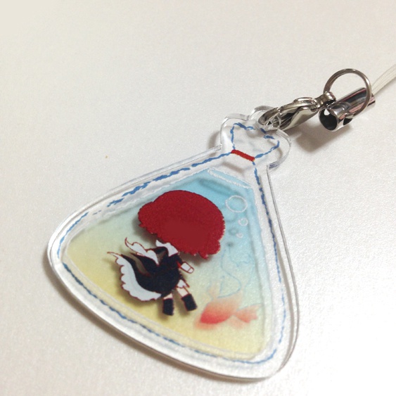 梓ちゃん金魚すくいキーホルダー