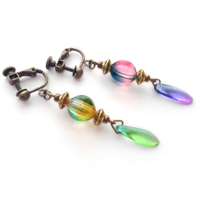 【全7色】飴色提灯の耳飾り(片耳用)