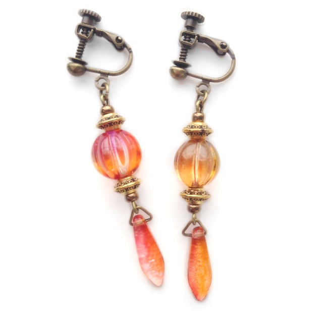 【全7色】飴色提灯の耳飾り(片耳用)