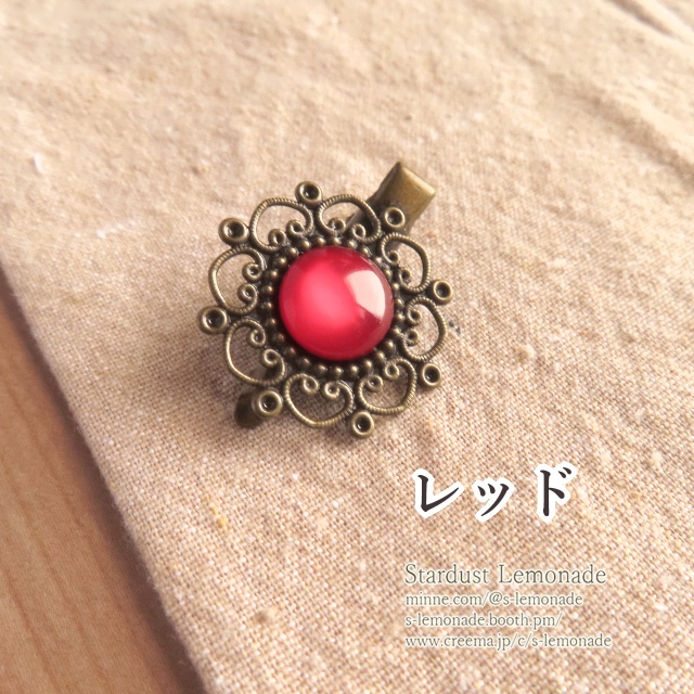 【全5色】エレメントジェムの髪飾り