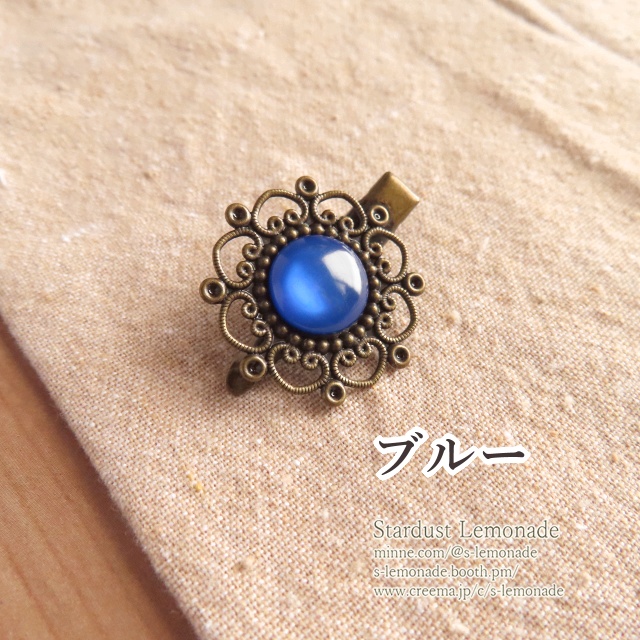 【全5色】エレメントジェムの髪飾り