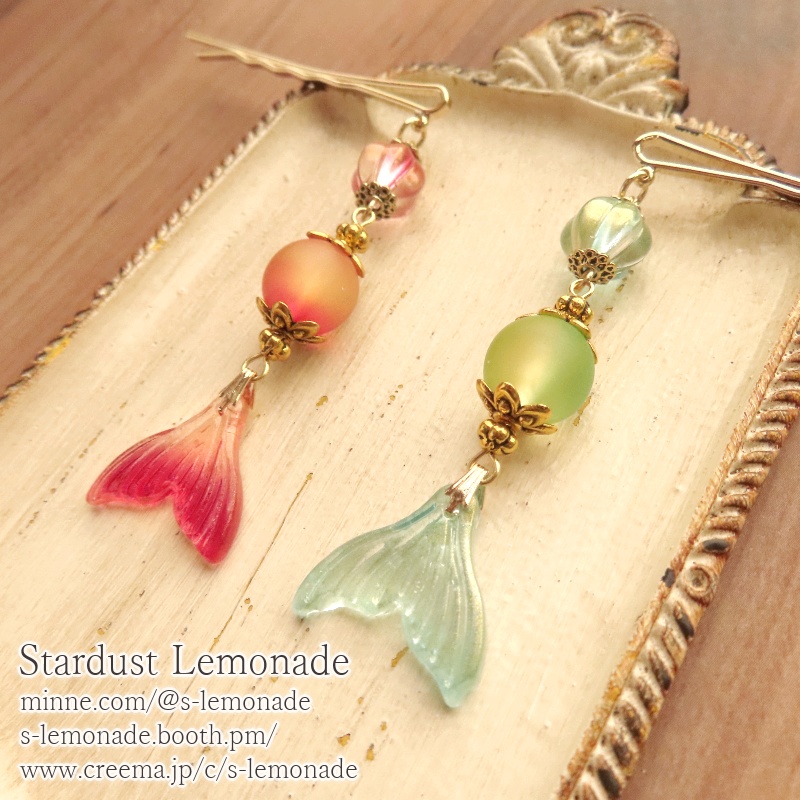 金魚灯籠の髪飾り かんざし風ヘアピン - Stardust Lemonade：12