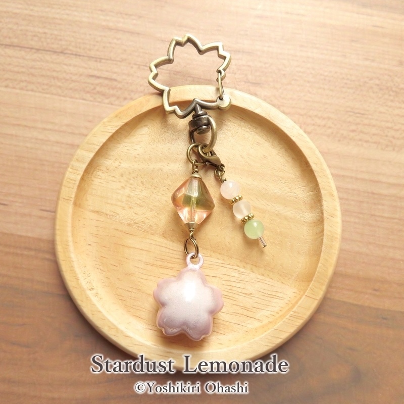 さくら水琴鈴のバッグチャーム