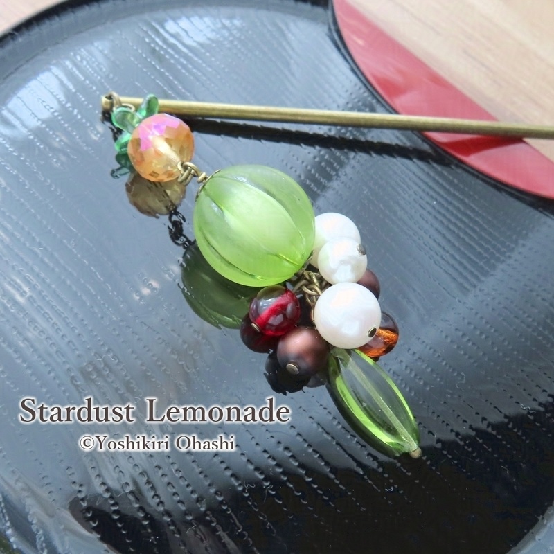 抹茶あんみつのかんざし
