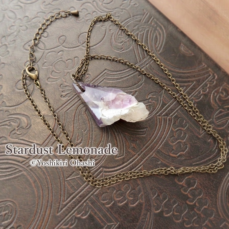 守り石の首飾り 紫水晶