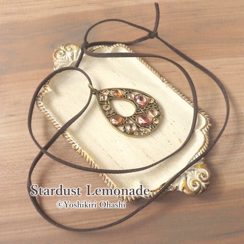 秋色ビジュードロップ ペンダント