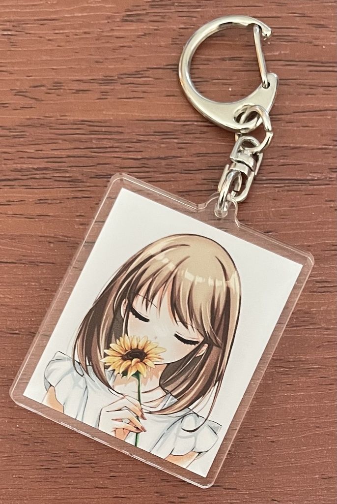 ひまわりと女の子