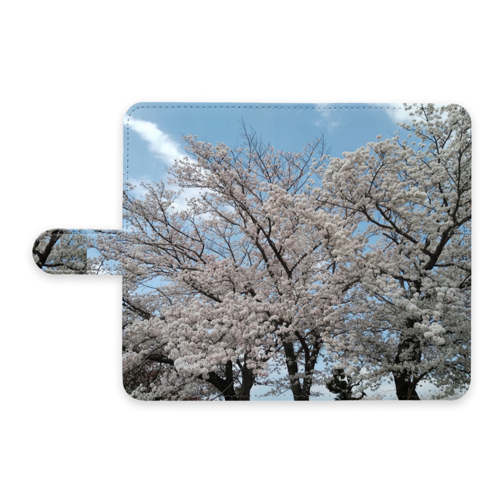 手帳型Androidケース　桜
