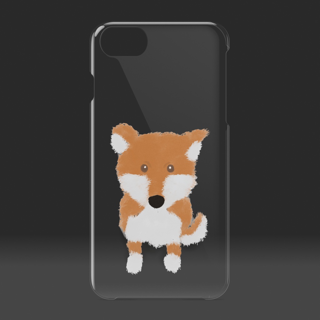 iPhoneクリアケース わんこ