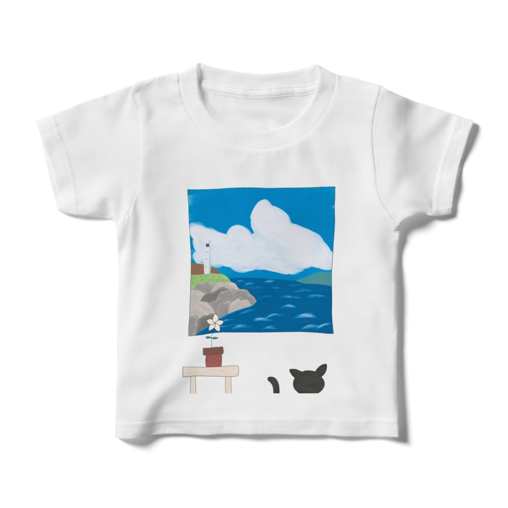 キッズTシャツ 外の海岸