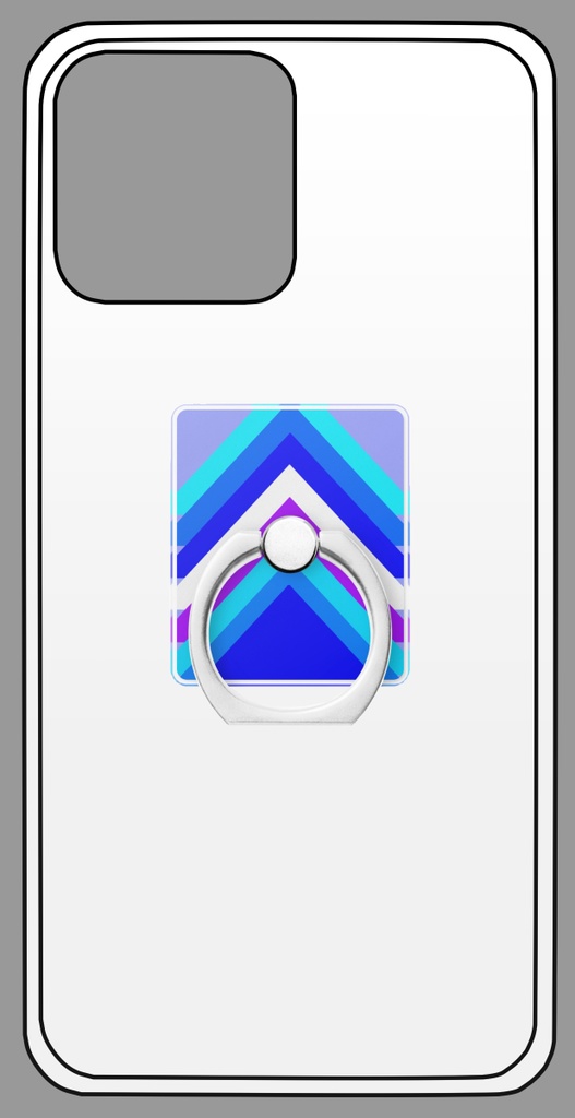 スマホリング カラー三角 ブルー系