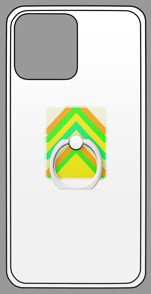 スマホリング カラー三角 イエロー系