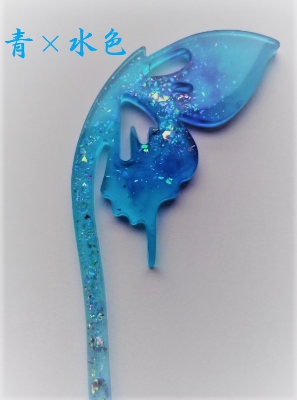 蝶のファンタジーかんざし