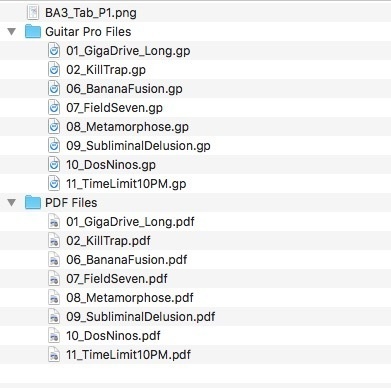 BLACK ALBUM 3 ギタータブ譜面