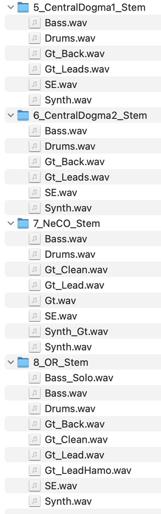 BLACK ALBUM 4 ステムデータ