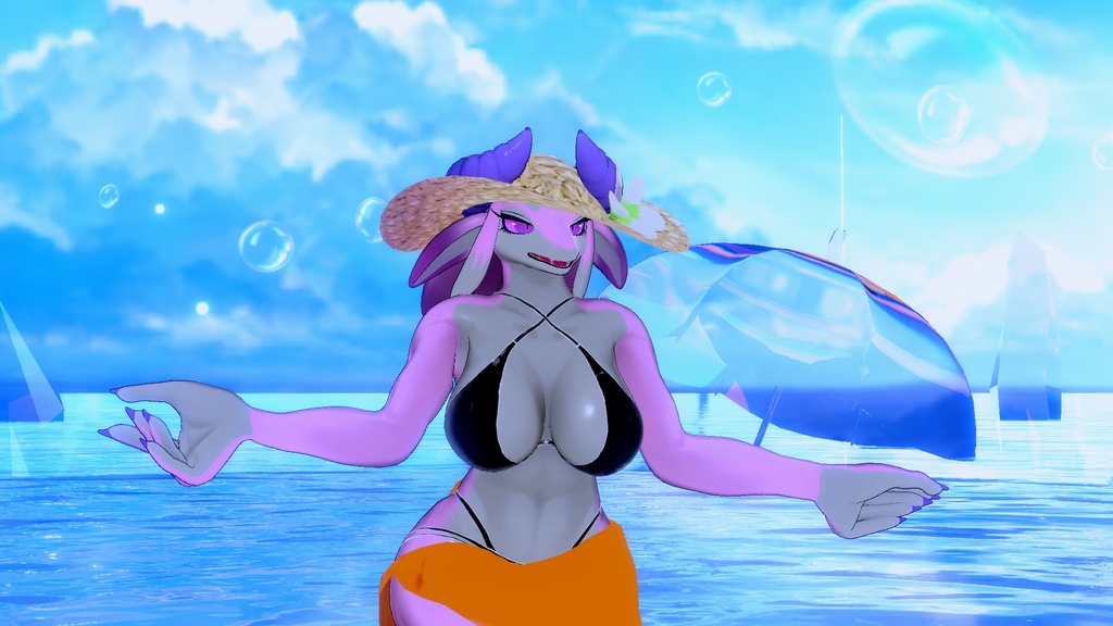 Lehner Beach Queen Outfit - ModularAvatar