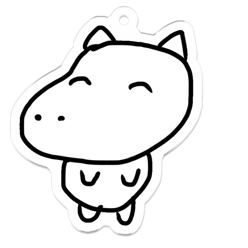 カバのゆるゆるキーホルダー