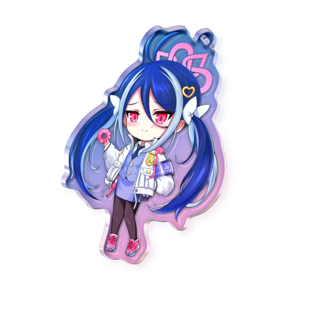 合歓垣フブキ オーロラアクリルキーホルダー 70 × 70mm