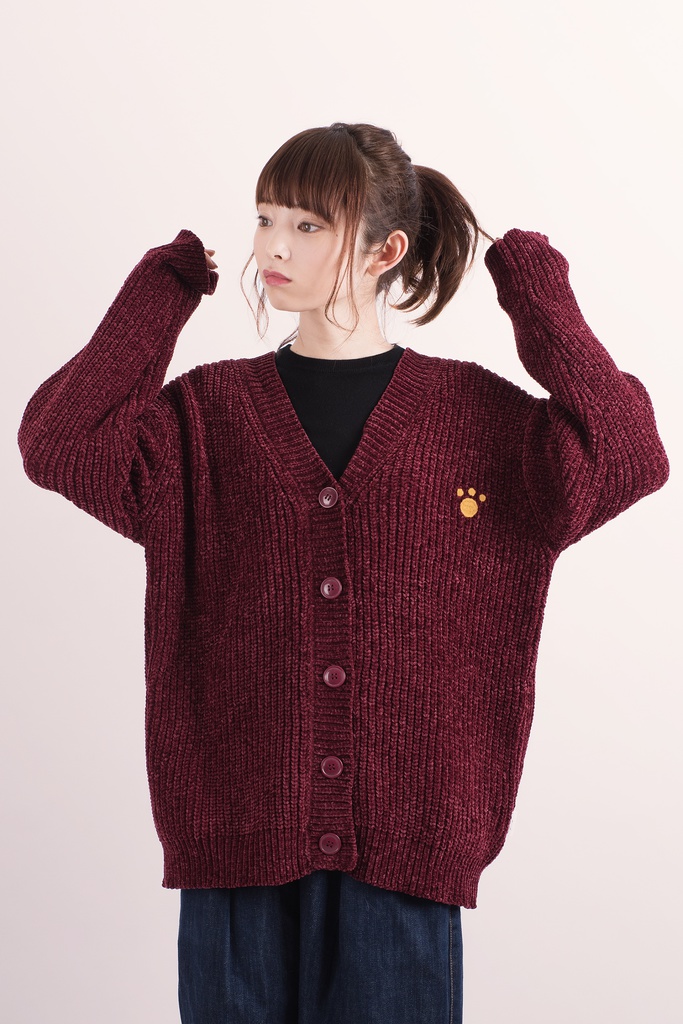 ニット刺繍カーディガン