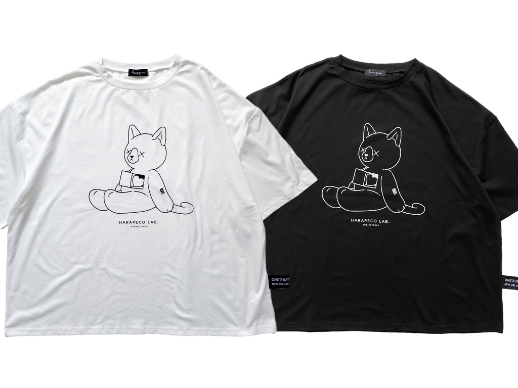 はらぺこ商店 Back Print T-shirts 白-