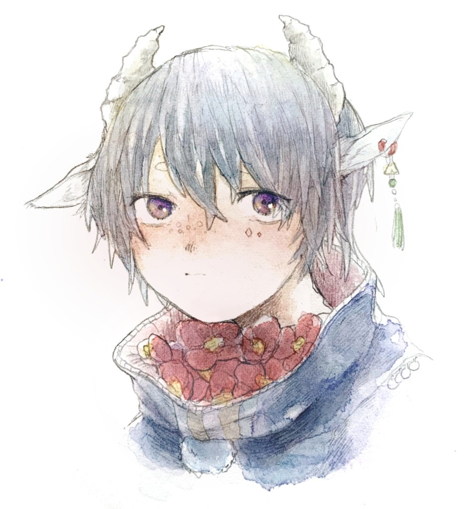 水彩原画 無題 Arow Trap Booth