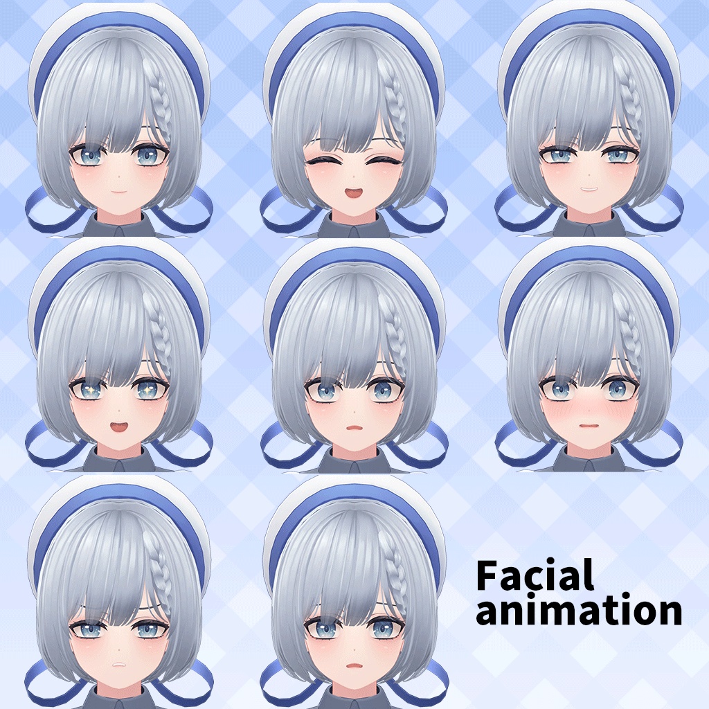 VRChat想定3Dキャラクター 「ハルカナ」