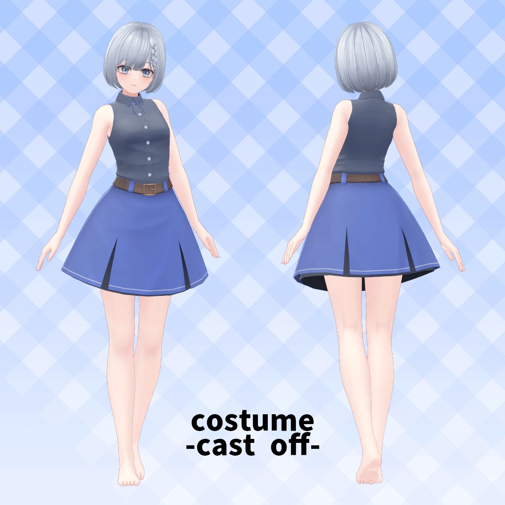 VRChat想定3Dキャラクター 「ハルカナ」