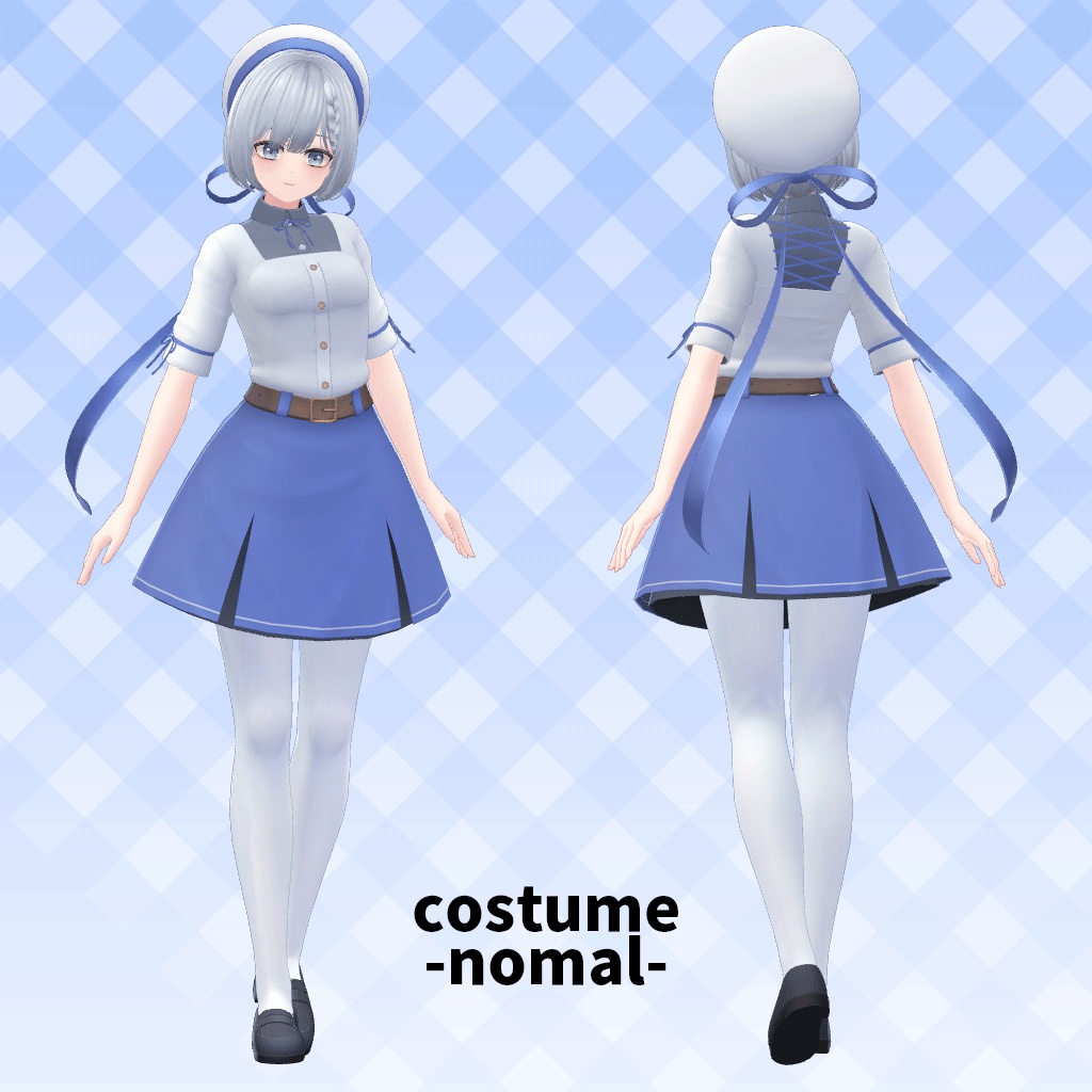 VRChat想定3Dキャラクター 「ハルカナ」