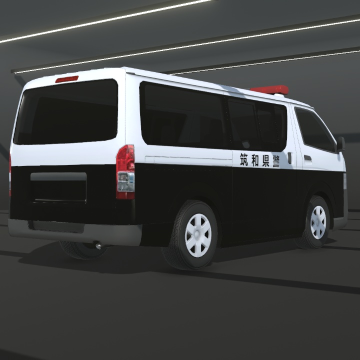 【VRChat想定】3Dカーモデル「VANACE」【CVS2対応】