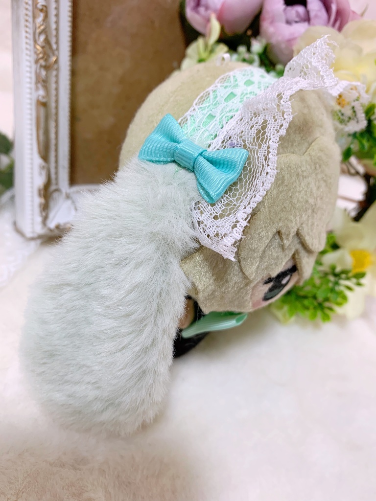 たれみみうさぎヘッドドレス/チェック柄