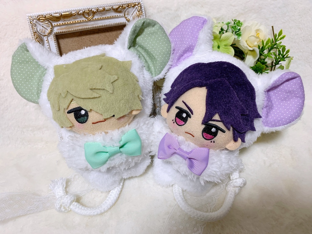 ねずみ科のぬい服/ドット柄