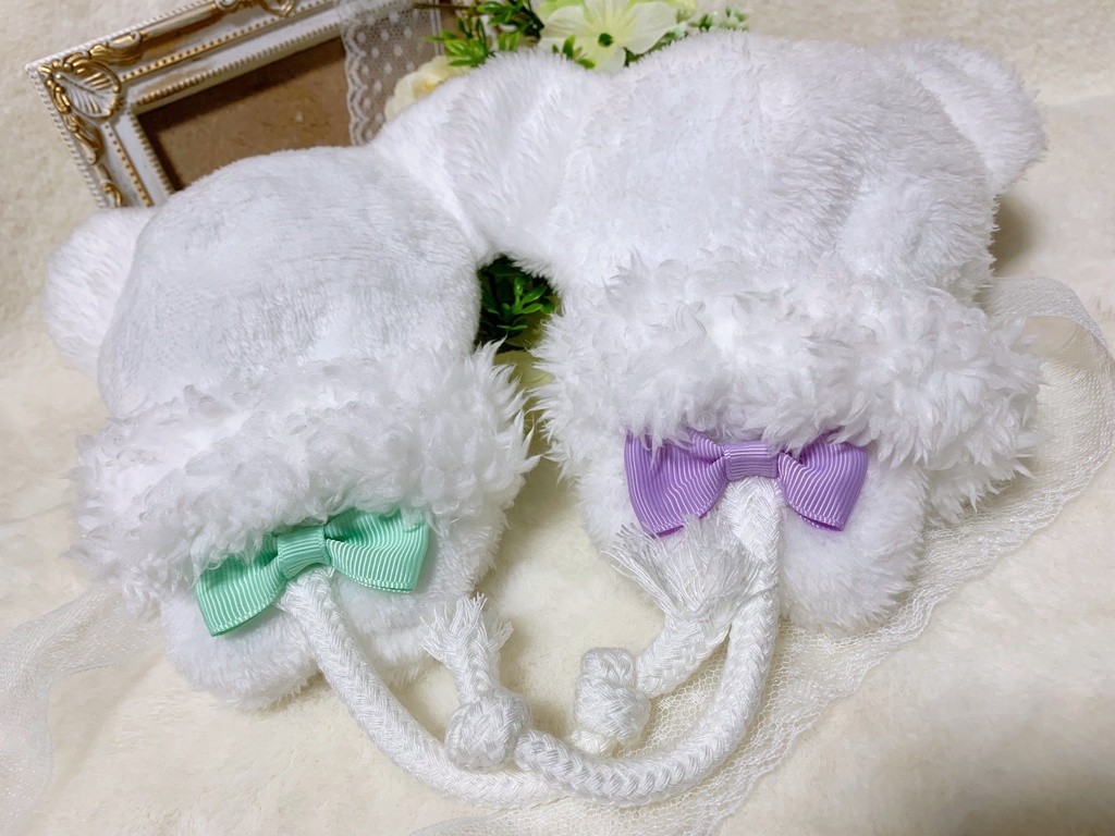 ねずみ科のぬい服/ドット柄