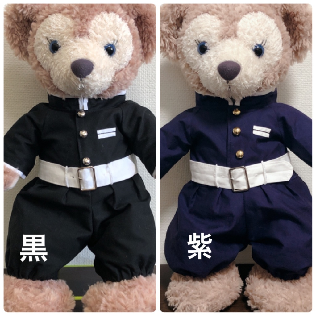 ダッフィー ・シェリーメイ 鬼殺隊 隊服 黒