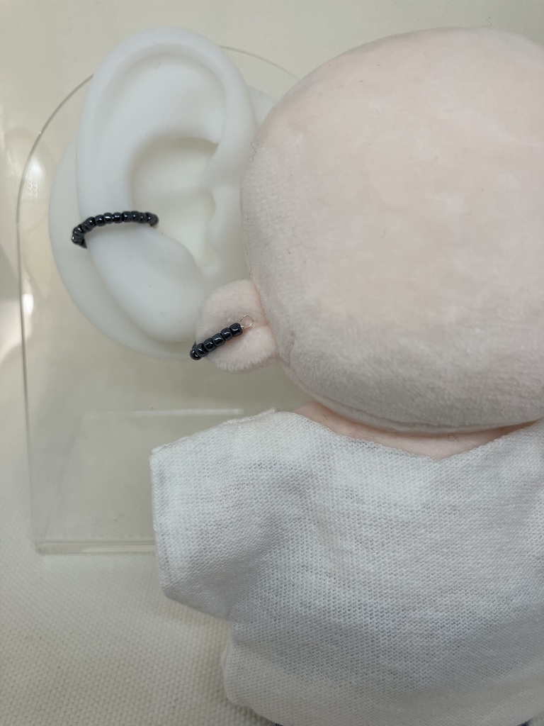 ぬいとおそろいイヤカフ | 推し活 ぬい活 推し色 推し活アクセサリー ぬい用アクセサリー