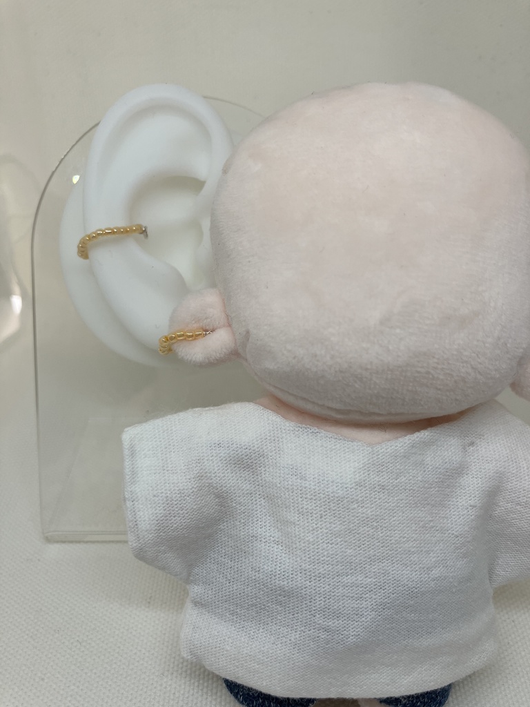 ぬいとおそろいイヤカフ | 推し活 ぬい活 推し色 推し活アクセサリー ぬい用アクセサリー