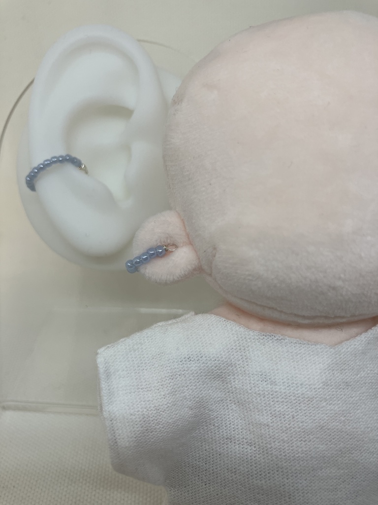 ぬいとおそろいイヤカフ | 推し活 ぬい活 推し色 推し活アクセサリー ぬい用アクセサリー