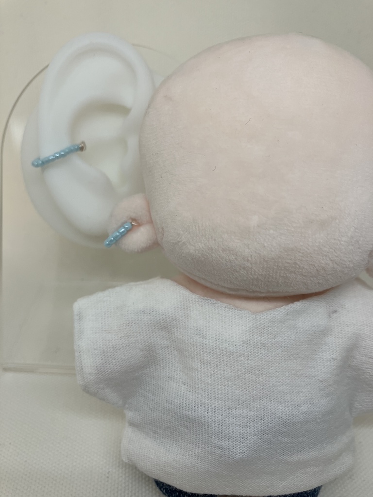 ぬいとおそろいイヤカフ | 推し活 ぬい活 推し色 推し活アクセサリー ぬい用アクセサリー