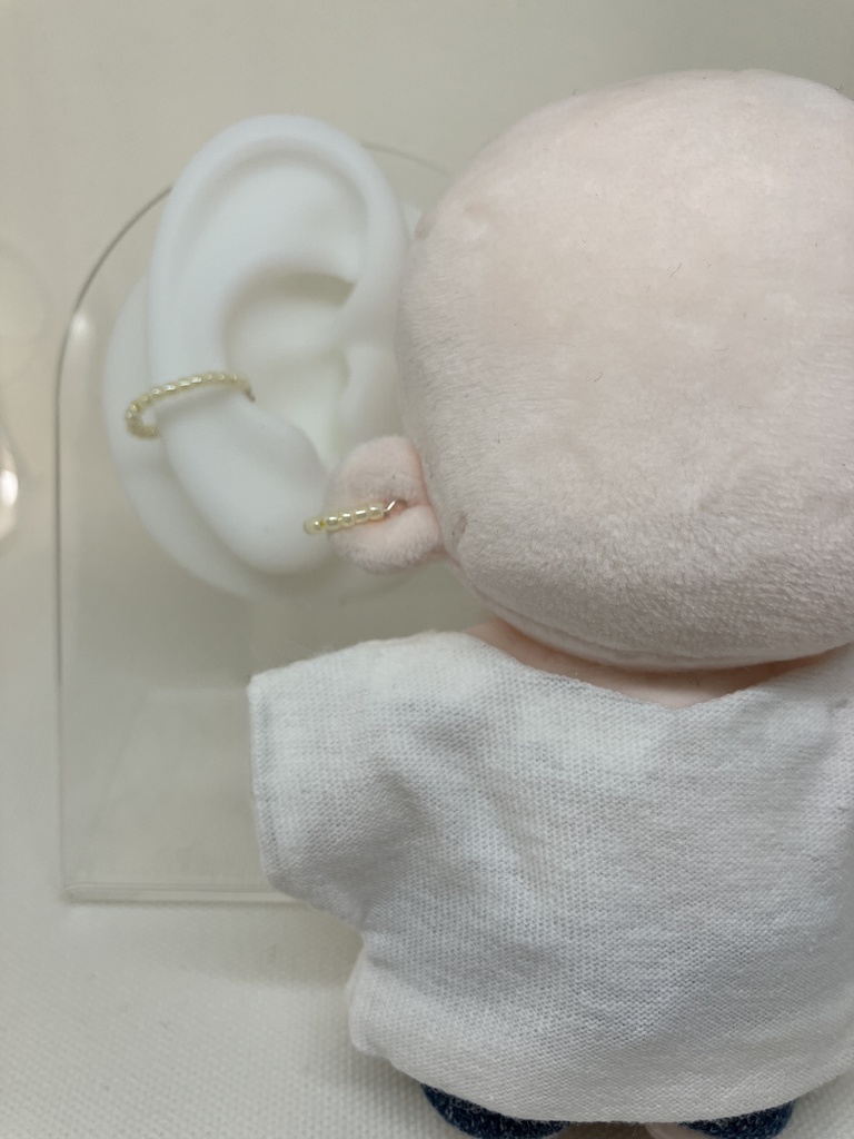ぬいとおそろいイヤカフ | 推し活 ぬい活 推し色 推し活アクセサリー ぬい用アクセサリー