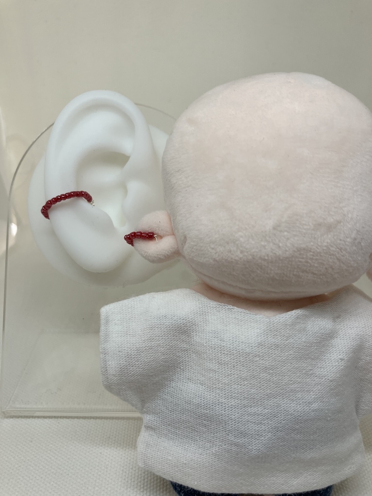 ぬいとおそろいイヤカフ | 推し活　ぬい活　推し色　推し活アクセサリー ぬい用アクセサリー