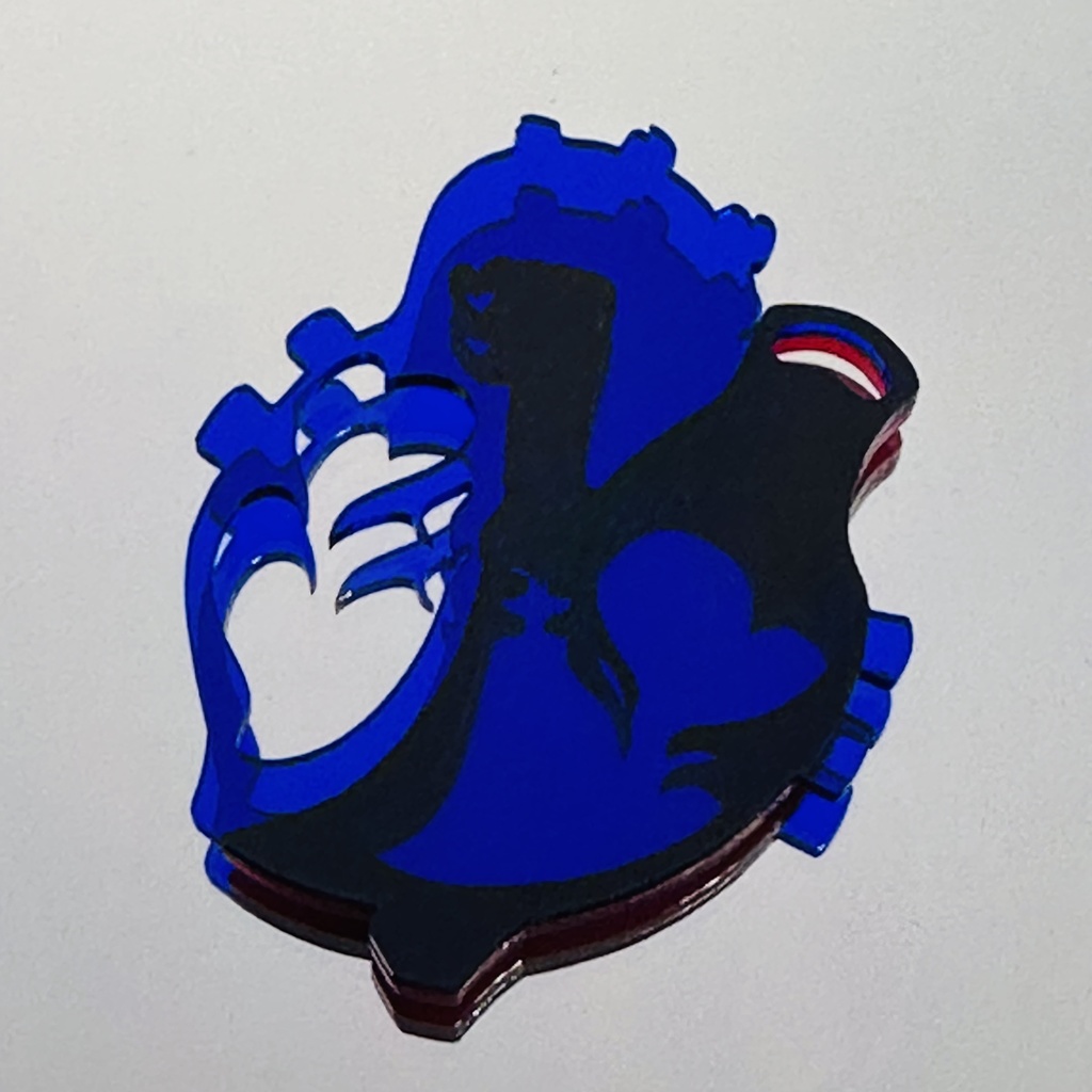 heart アクリルバッヂ🫀💕