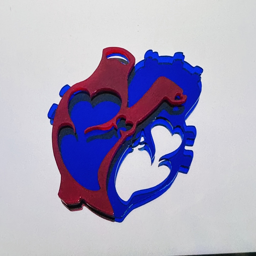 heart アクリルバッヂ🫀💕