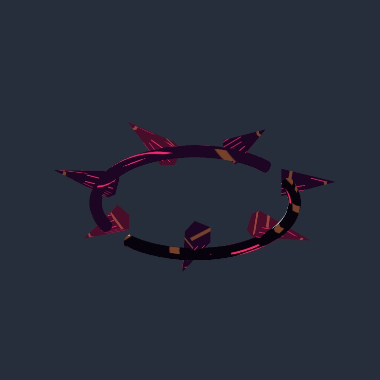 Broken Crown|欠けた王冠の逆回転ヘイロー【VRChat PC / Modular Avatar】