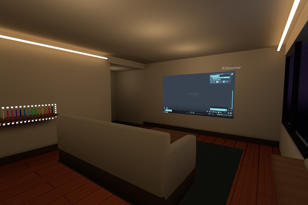 夜凪の出窓 / Night Window Lounge — VRChat改変用ベースワールド