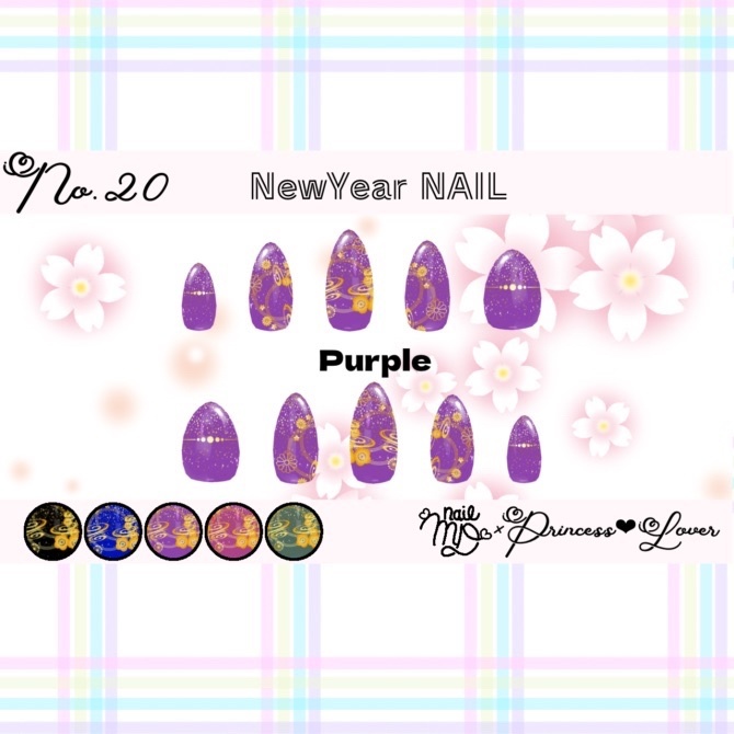 #020【対応アバター多数】 NewYear NAIL【VRC想定】