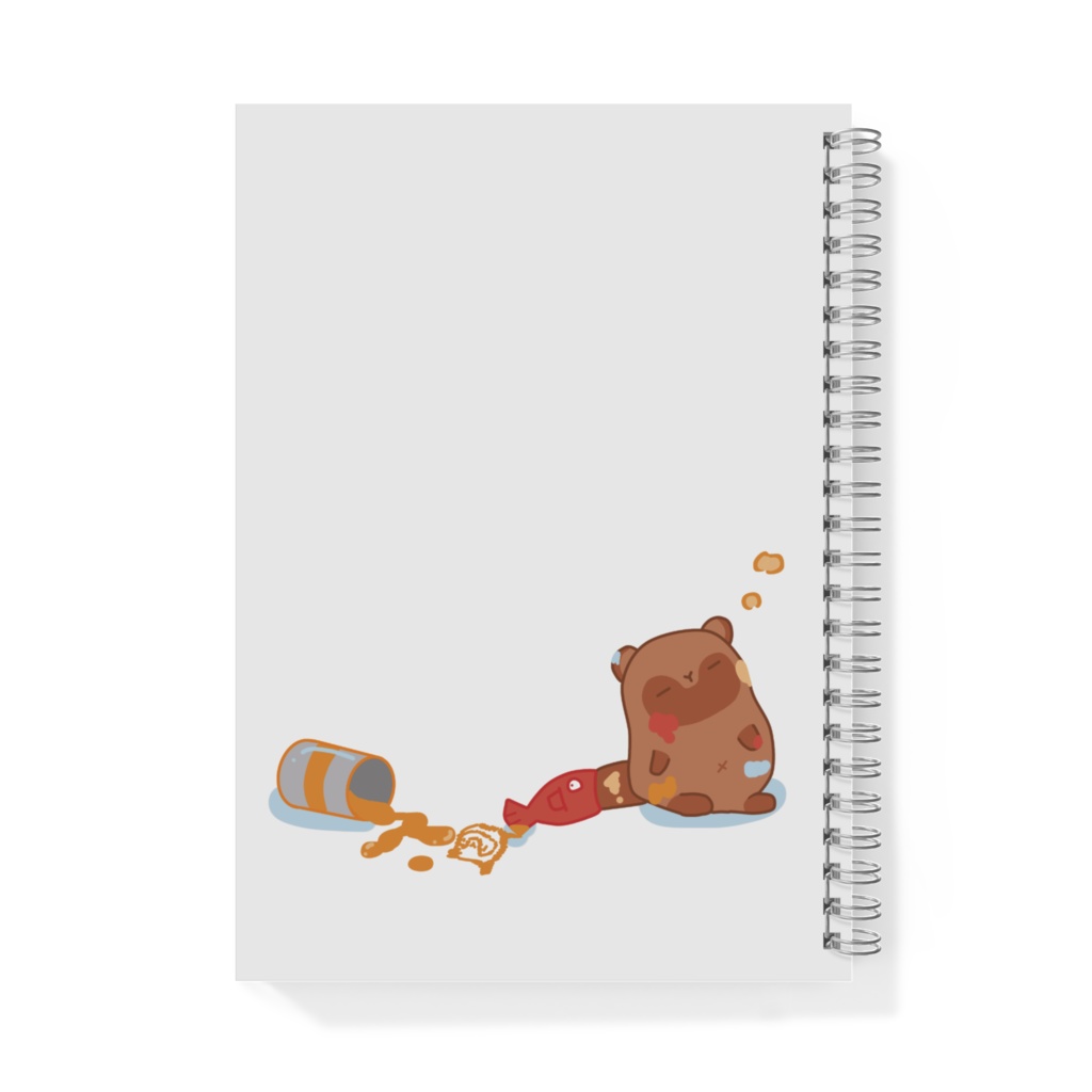 A5リングノート【あかいさかなのたぬきさん】