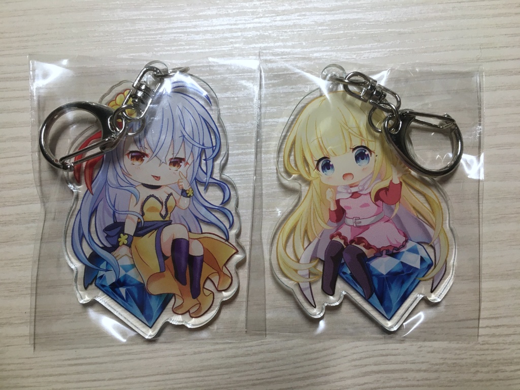 アクリルジュエルキーホルダー