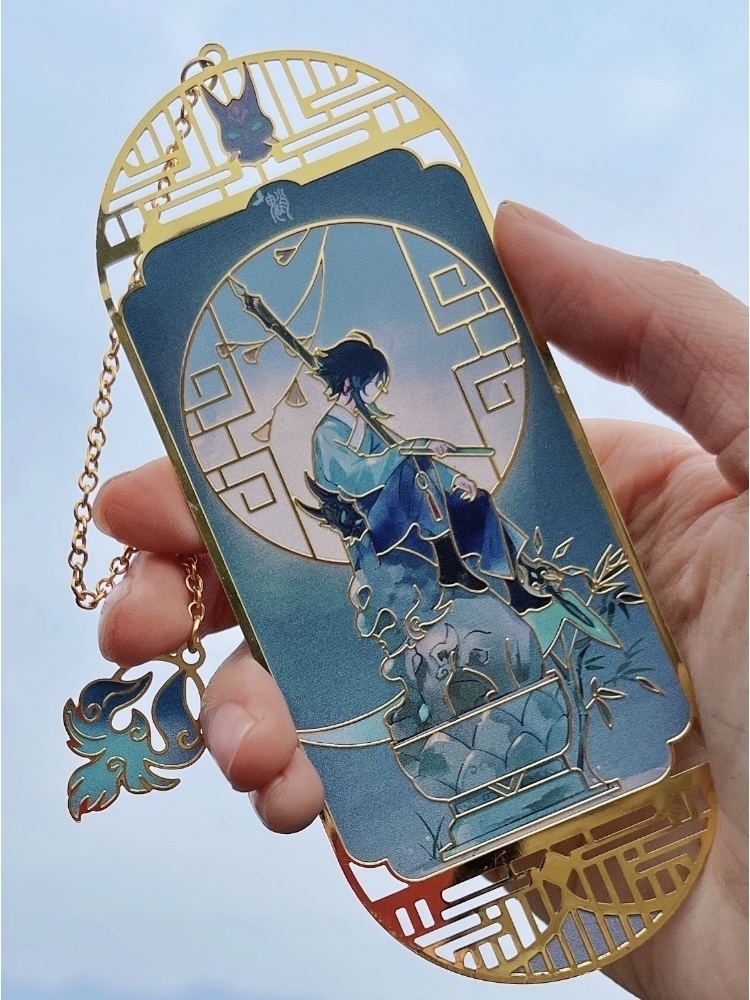 Genshin Impact genshinimpact 原神 魈 メタル ブックマーク