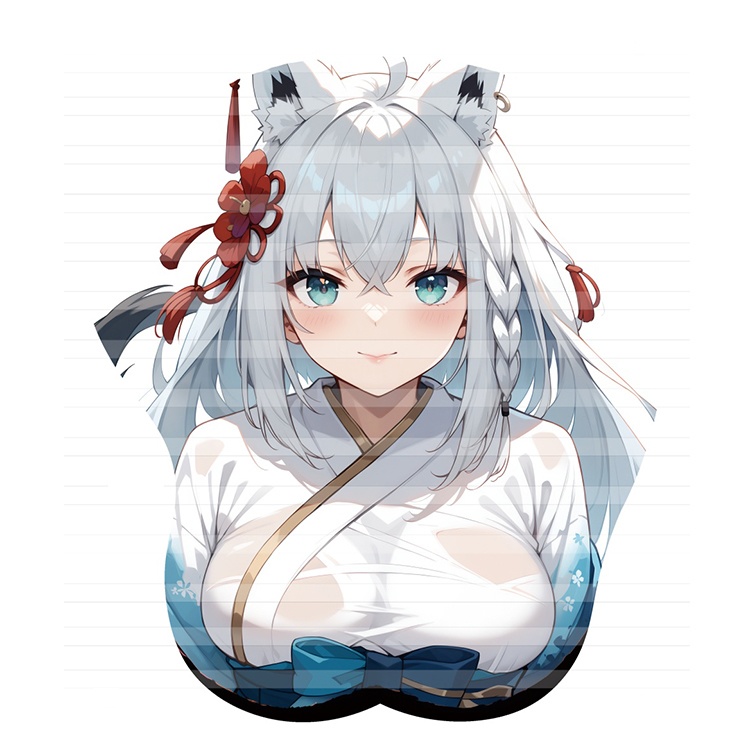アズールレーン ホロライブ VTuber 白上フブキ マウスパッド