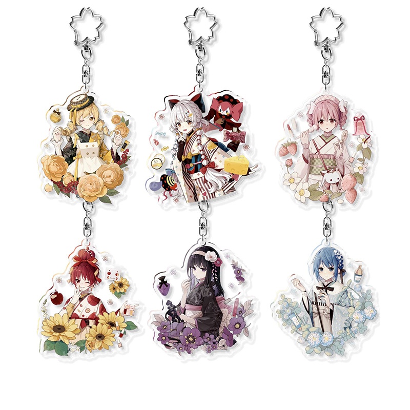 魔法少女まどか☆マギカ 佐倉杏子 鹿目まどか 美樹さやか 巴マミ 暁美ほむら 百江なぎさ アクリルスタンド アクリルキーホルダー 缶バッジ