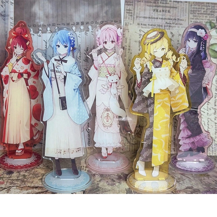魔法少女まどか☆マギカ 佐倉杏子 鹿目まどか 美樹さやか 巴マミ 暁美ほむら 百江なぎさ アクリルスタンド アクリルキーホルダー 缶バッジ